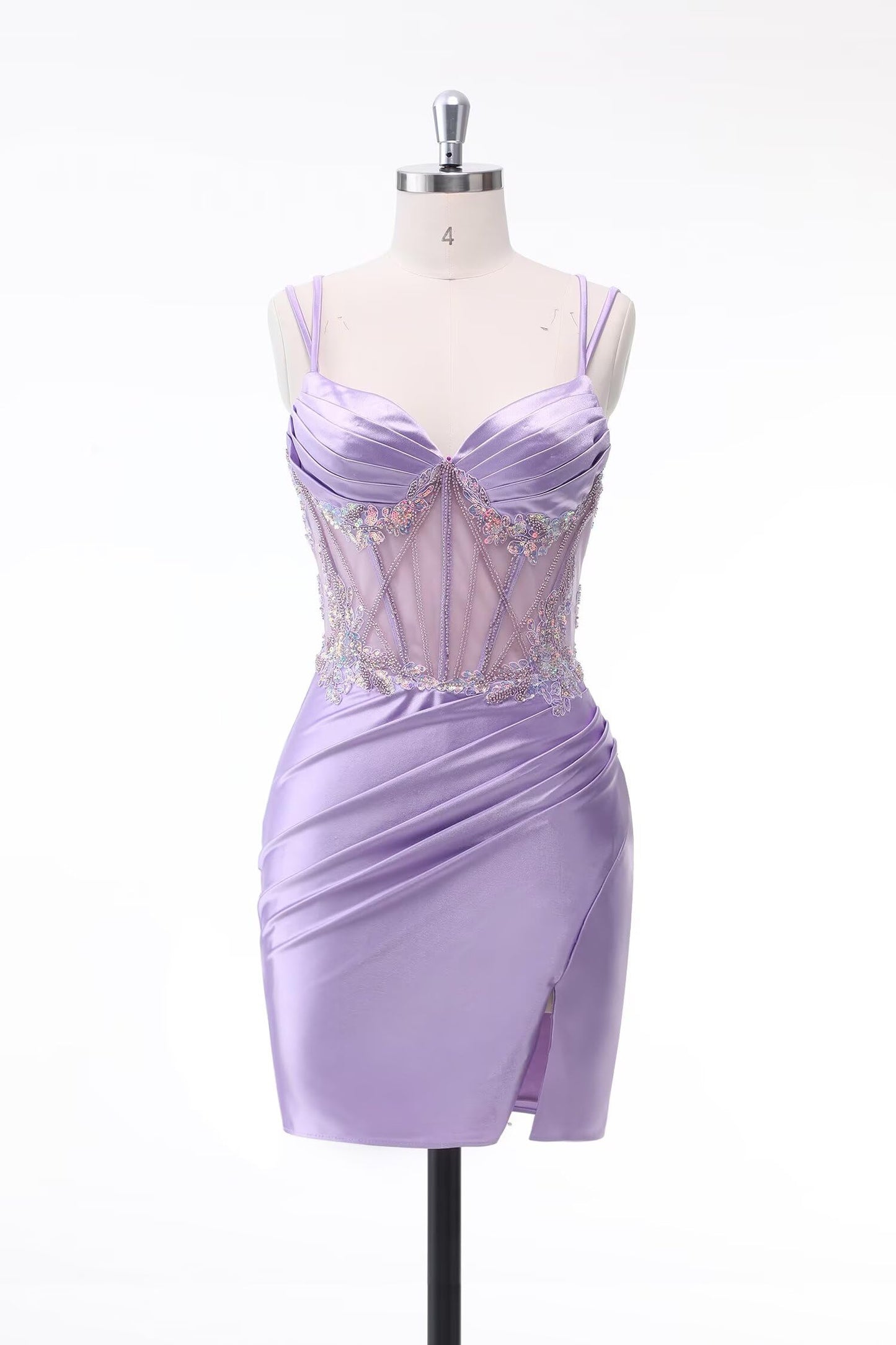 V Neck Satin Homecoming Dresses 2025 Mermaid Prom Dress Short Tight Cocktail Dress for Women