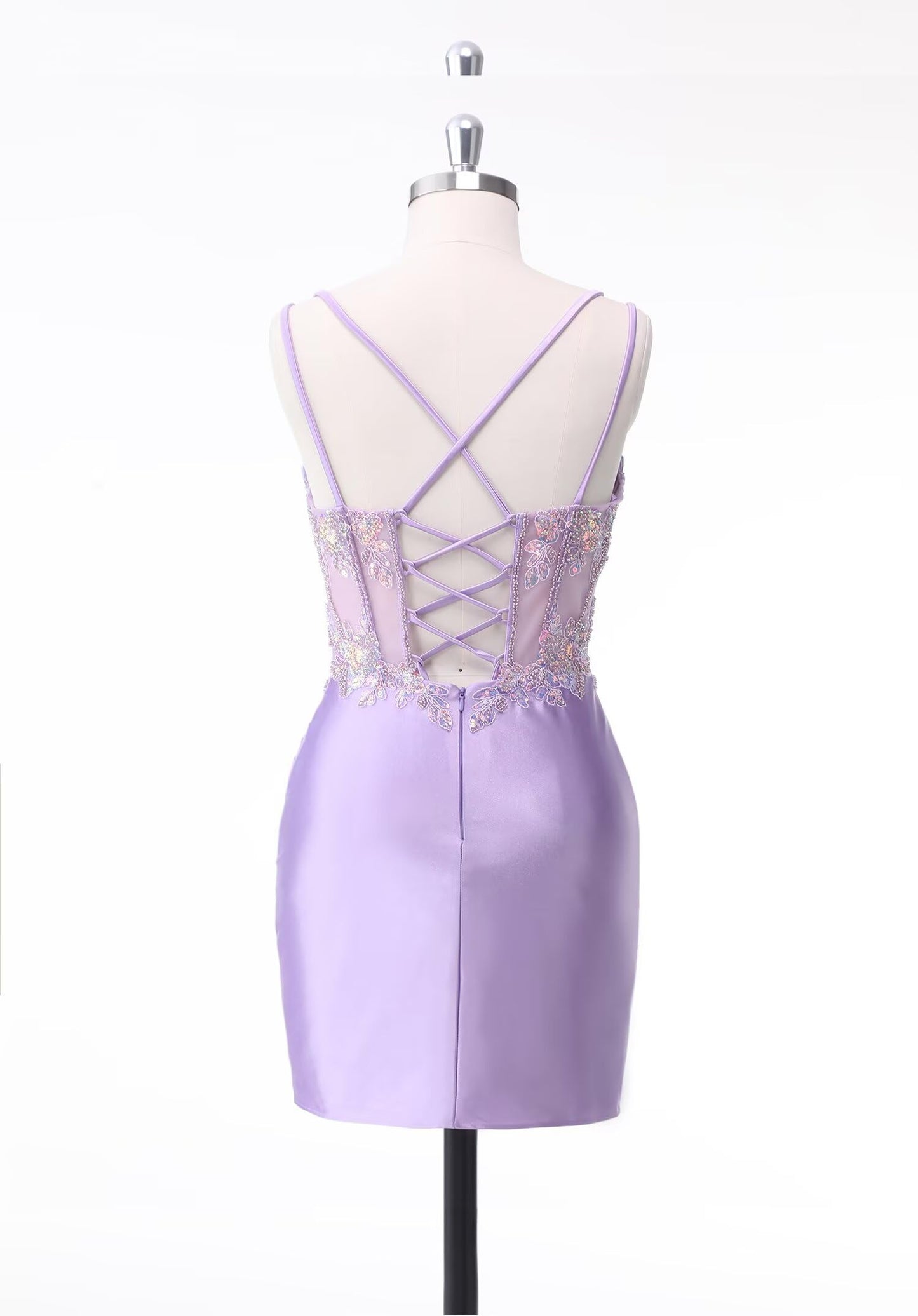 V Neck Satin Homecoming Dresses 2025 Mermaid Prom Dress Short Tight Cocktail Dress for Women