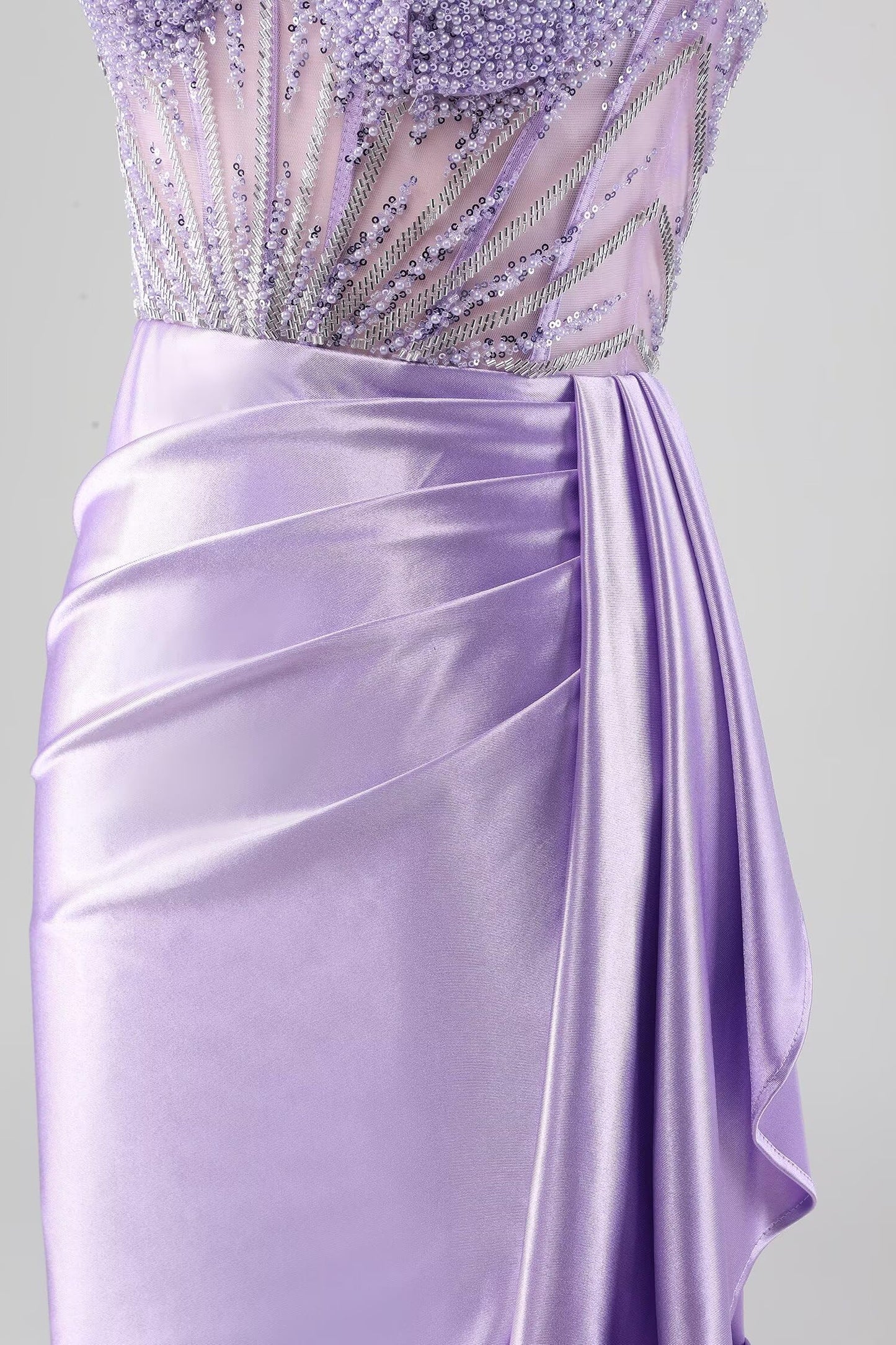Sweetheart Satin Homecoming Dresses Tight Beaded Ruched Short Formal Prom Party Dress