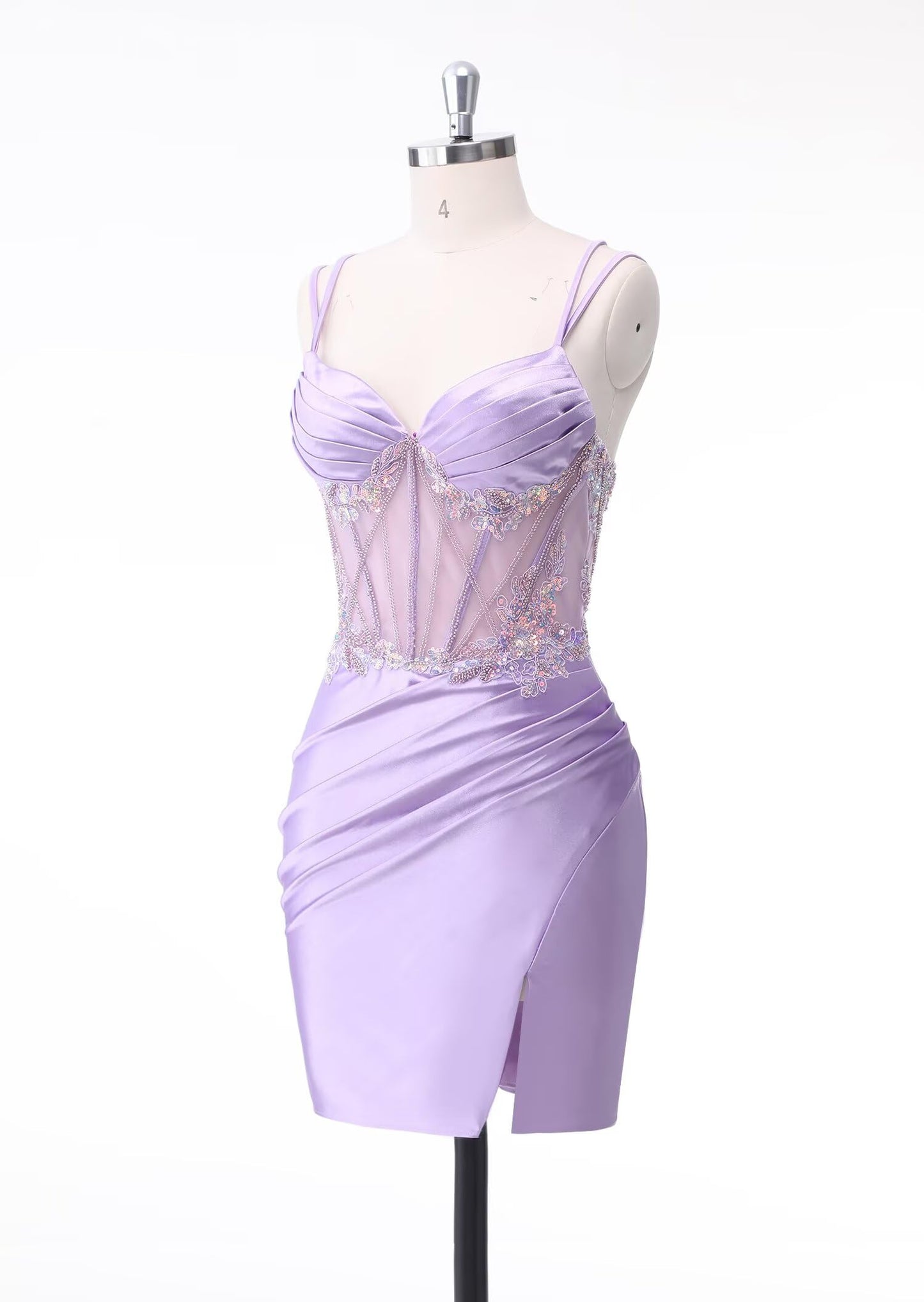V Neck Satin Homecoming Dresses 2025 Mermaid Prom Dress Short Tight Cocktail Dress for Women