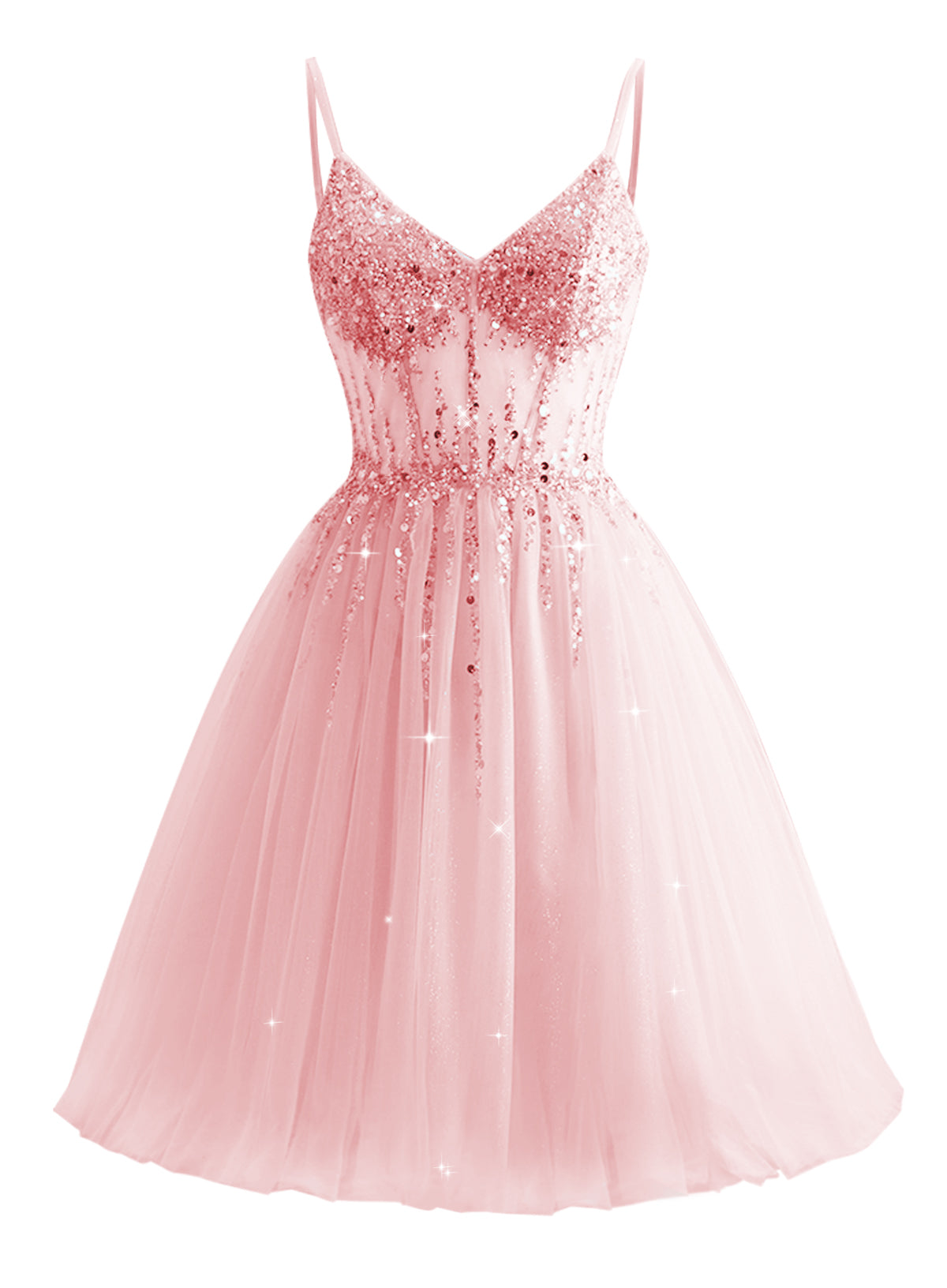 Tulle Homecoming Dresses 2025 Prom Dresses Short Sparkly Beaded Formal Party Gowns